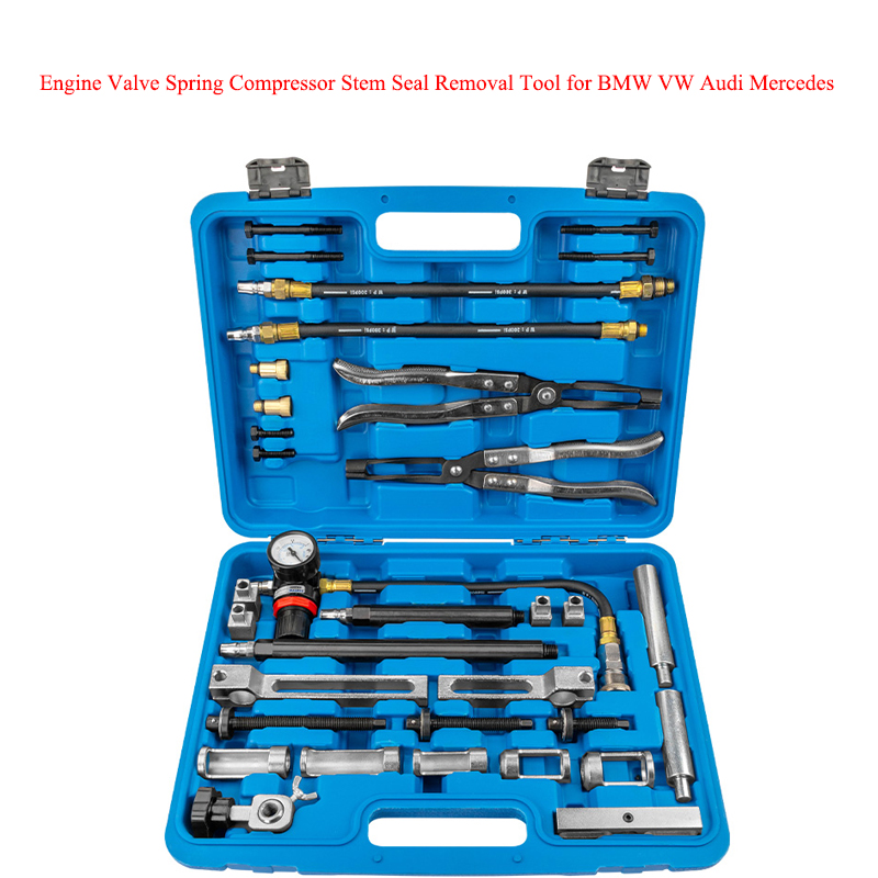 Valve Spring Compressor - Set peralatan kepala silinder pengganti, katup