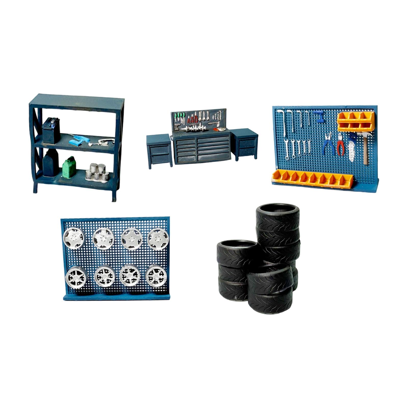 1/64 Diorama Aksesori Garasi M - Auto Repair Shop Layout ulasan dan harga