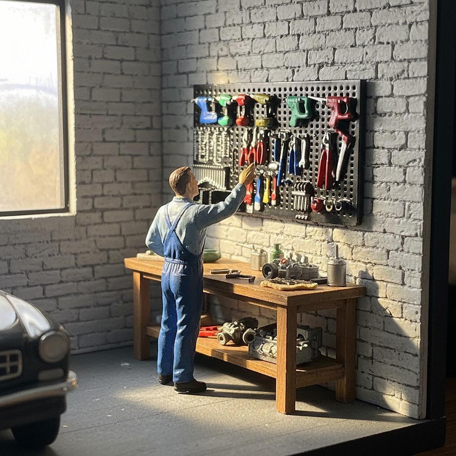 Model Bor Listrik 1:64 dengan  - Auto Repair Shop Layout ulasan dan harga